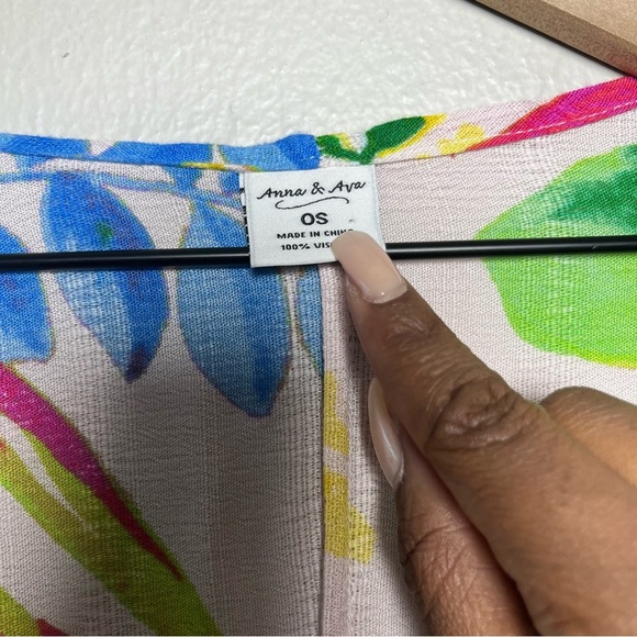 Anna and Ava Women Kimono One Size Floral Tropical Paradise Dolman Art Vacation‎ - Picture 6 of 8